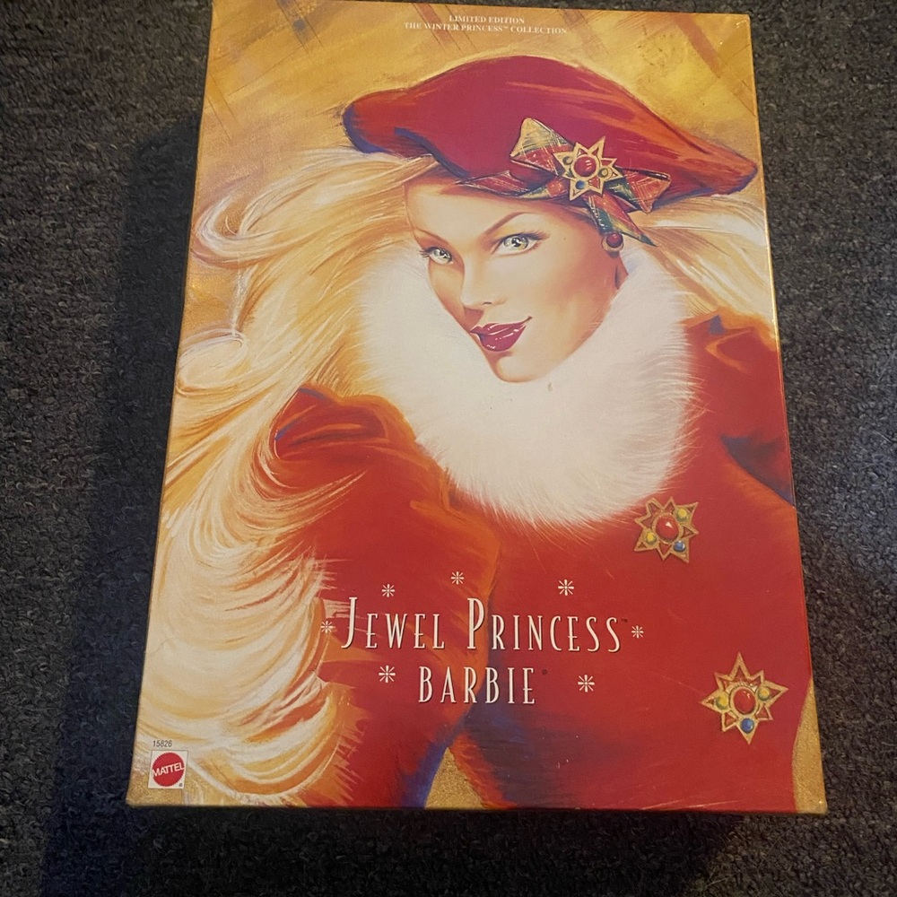 Mattel Jewel Princess Barbie in Red and White